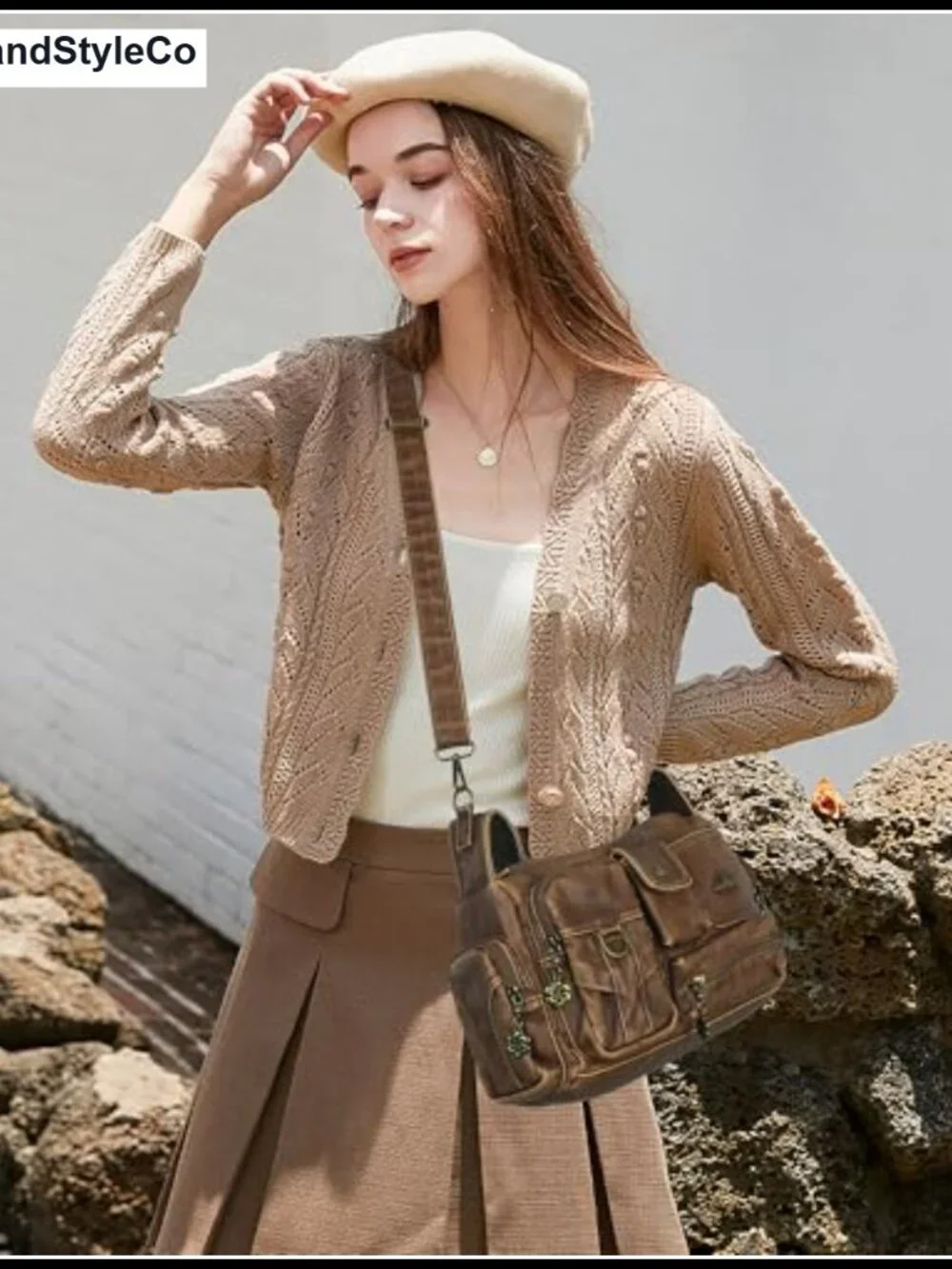 Vintage Hobo Handbag Women Faux Leather Crossbody Shoulder Bag Adjustable Strap